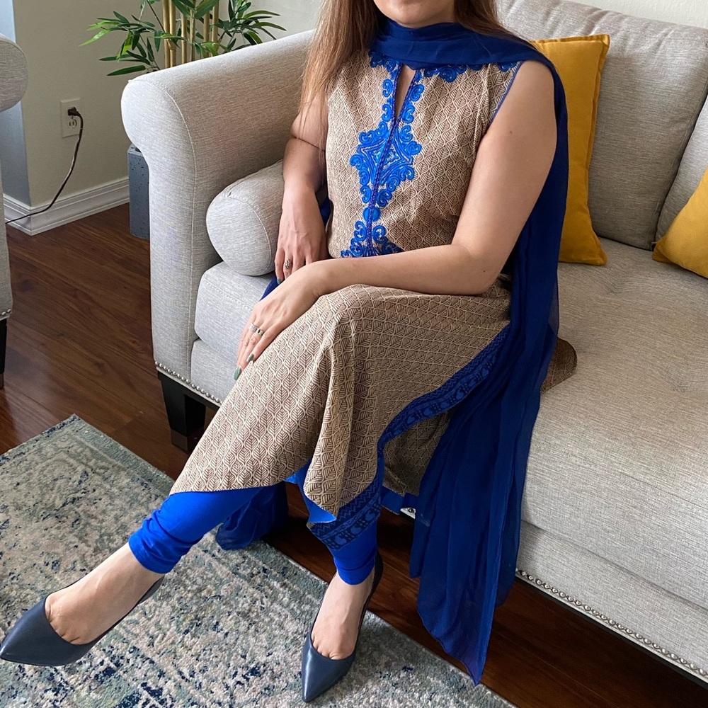 Pakistani/ indian designer formal 3 piece suit